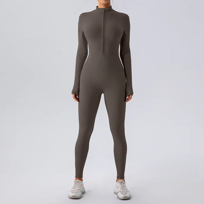 Fleece-Lined Yoga Jumpsuit WEM Support (www.WEM.support)