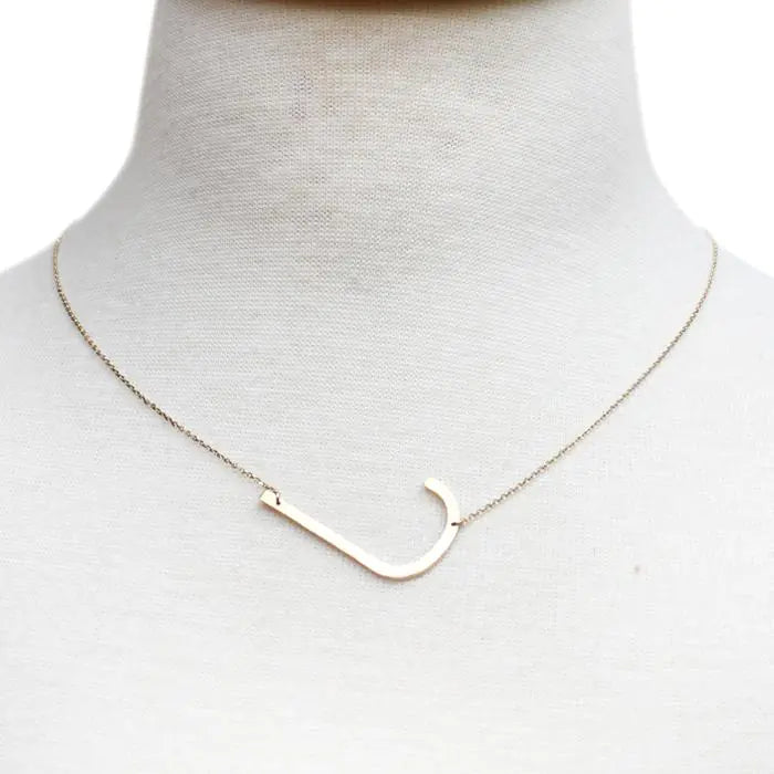 Monogram Collection Initial Necklace Prepck WEM Support (www.WEM.support)