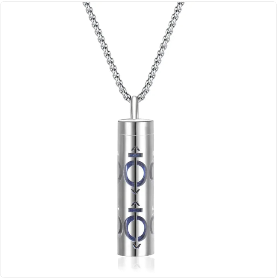 316L Stainless Steel Perfume Oil Diffuser Necklace WEM Support (www.WEM.support)