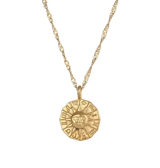 Soleil Gold Necklace HejK.com