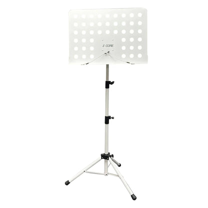 5Core Music Stand For Sheet Music Portable Tripod Adjustable Folding Note Holder WHITE WEM Support (www.WEM.support)