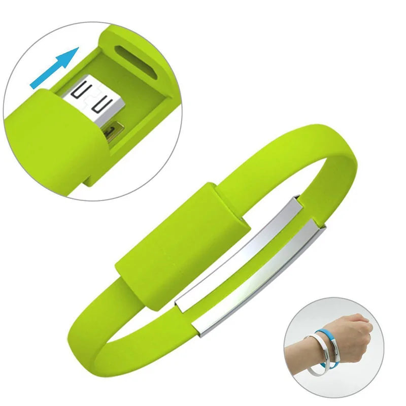 Outdoor Colorful Mini Micro USB Bracelet Charger WEM Support (www.WEM.support)