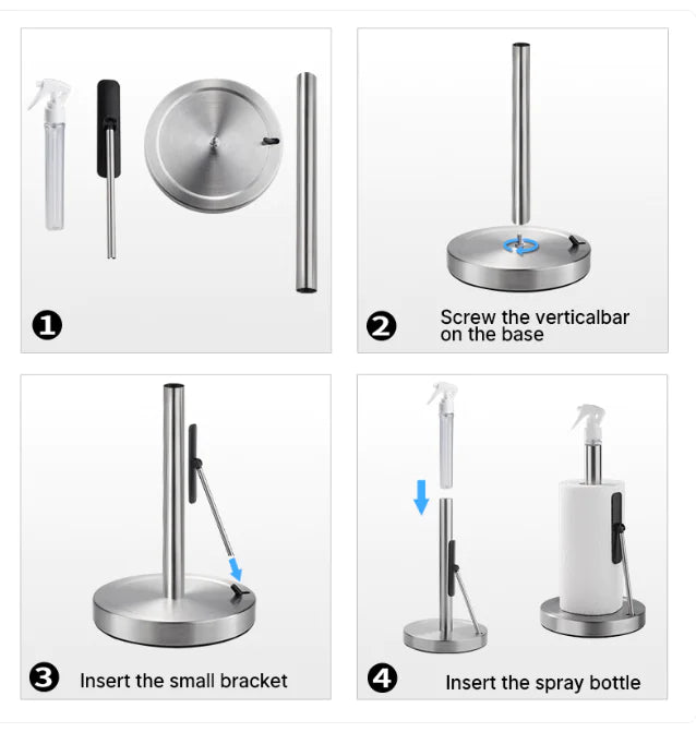 Stainless Steel Tissue & Towel Holder