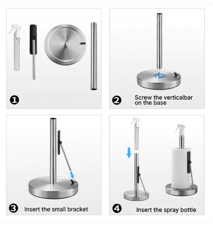 Stainless Steel Tissue & Towel Holder