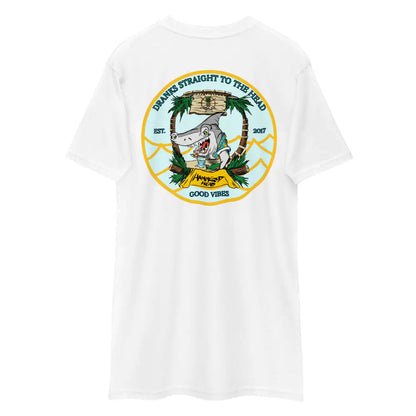 Men's Tropical Hammered Head Shark t-shirt WEM Support (www.WEM.support)