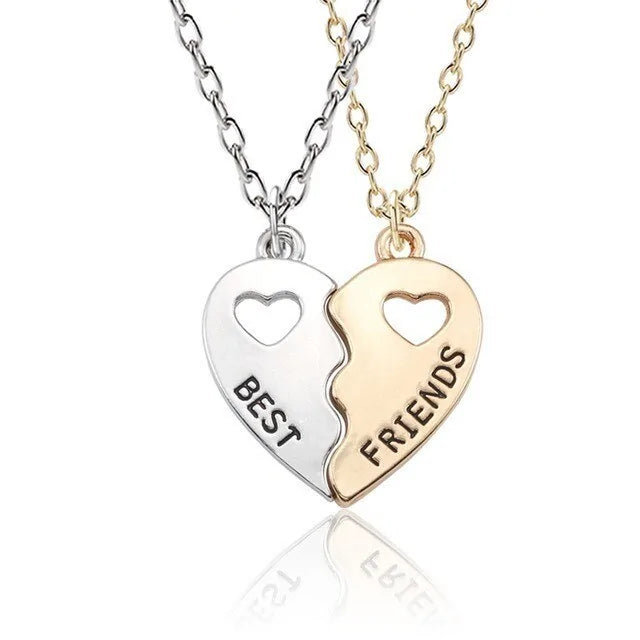 Star Moon Best Friend Pendant Necklace Set WEM Support (www.WEM.support)