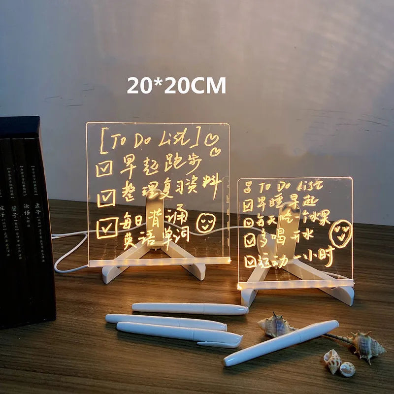 Anti-scratch Adjustable Angle Luminous Acrylic Night Light WEM Support (www.WEM.support)