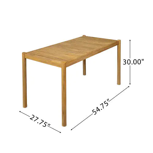 Solid Wood Dining Table WEM Support (www.WEM.support)