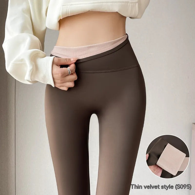 Fleece-lined Thick High Waist Hip Lift Leggings For Women WEM Support (www.WEM.support)