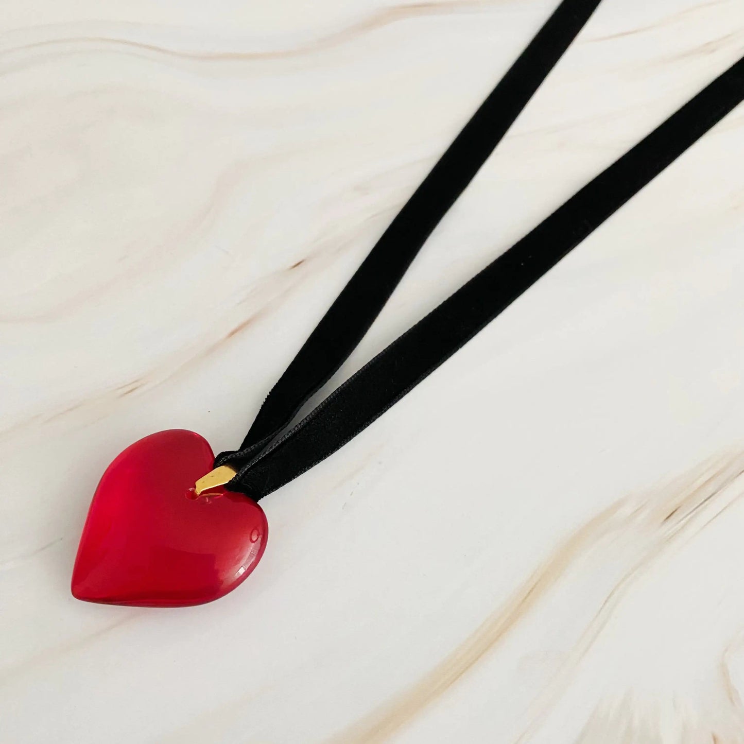 Bold In Red Black Sash Necklace WEM Support (www.WEM.support)