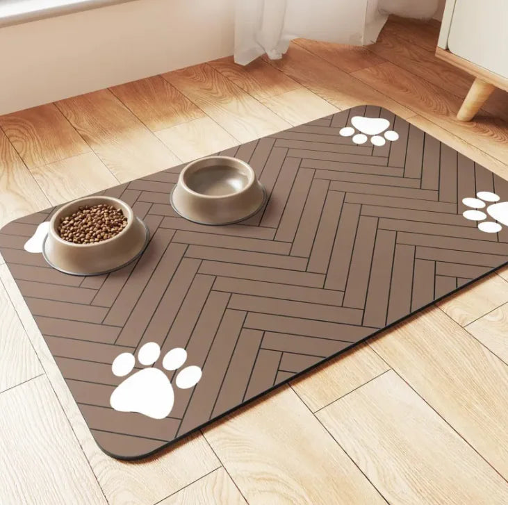 Quick-Dry Diatom Pet Feeding Mat WEM Support (www.WEM.support)