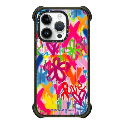 CASETiFY Ultra Impact iPhone 14 Pro Case [5X Military Grade Drop Tested / 11.5ft Drop Protection] - SARILMAK Patchwork - Glossy Black HejK.com