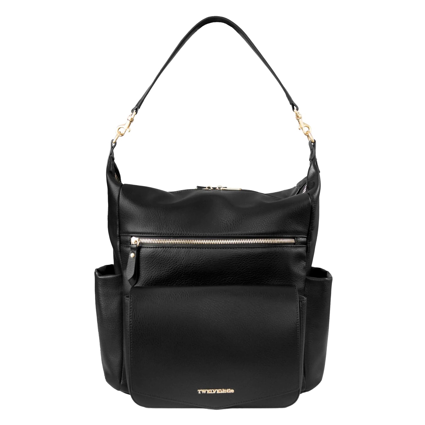 TWELVElittle Vegan Leather Diaper Bag - Black HejK.com Marketplace LLC