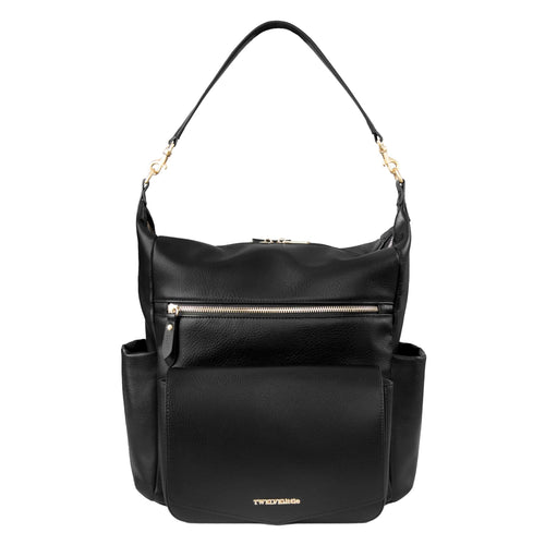 TWELVElittle Vegan Leather Diaper Bag - Black HejK.com Marketplace LLC