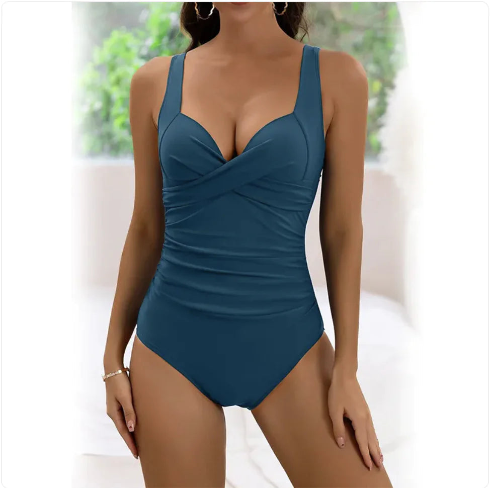 Push-Up One-Piece Swimsuit with Structured Cups WEM Support (www.WEM.support)