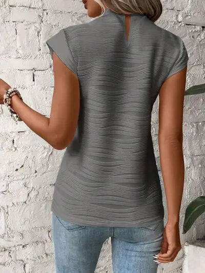 Terri Cap Sleeve Shirt HejK.com Marketplace LLC