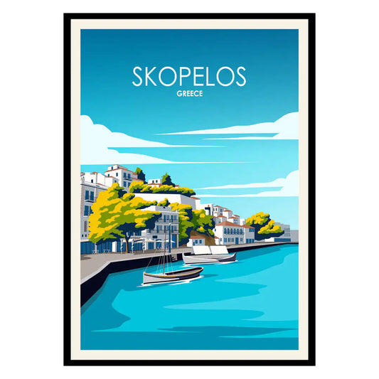 Skopelos Greece Poster WEM Support (www.WEM.support)