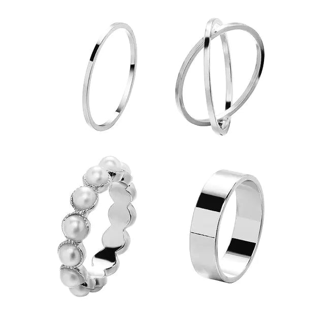 Fashion Boho Crystal Joint Ring Set WEM Support (www.WEM.support)