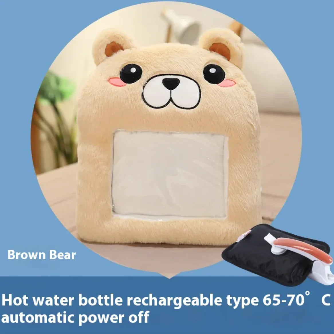 Electric Rabbit Fur Foot Warmer WEM Support (www.WEM.support)