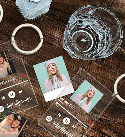 Personalized Acrylic Music Plaque Keychain WEM Support (www.WEM.support)