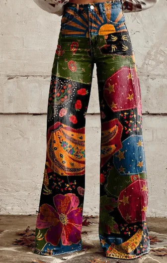 Aurelia Retro Flared Pants para Mujer HejK.com Marketplace LLC