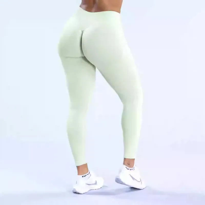 Three-stage Hip Lifting Seamless Low Waist Yoga Trousers Fitness WEM Support (www.WEM.support)