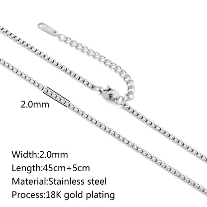 Stainless Steel Vacuum Vapor Plating 18K Gold Color Protection Lip Chain Accessories WEM Support (www.WEM.support)