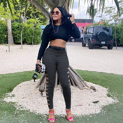 Casual Solid Color Ripped Jeans for Fashion Lovers HejK.com Marketplace LLC