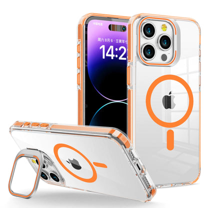 LUHOURI Magnetic for iPhone 13 Pro Max Case with Built-in Kickstand,Screen Protector Included,[Compatible with Magsafe],Slim Fit Shockproof Crystal Cover iPhone 13 Pro Max 6.7" Phone Case Clear Blue HejK.com