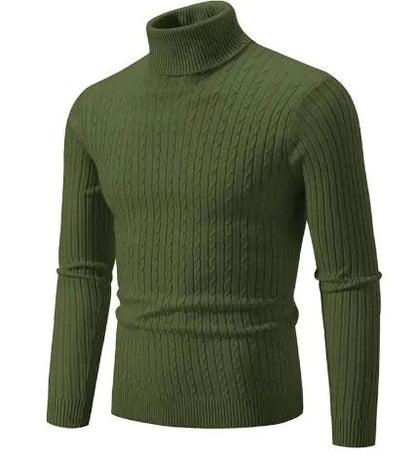 Men's Turtleneck Knitted Sweater WEM Support (www.WEM.support)