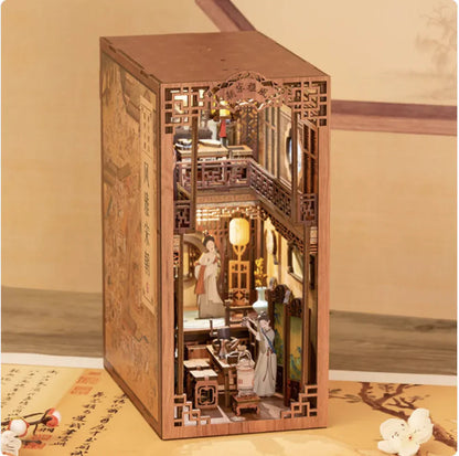 DIY Wooden 3D Book Stand Model Kit WEM Support (www.WEM.support)