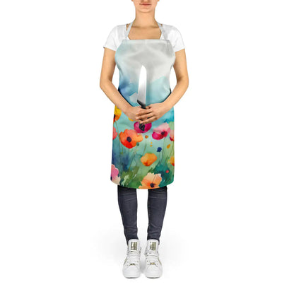 Anemones in Watercolor Apron WEM Support (www.WEM.support)