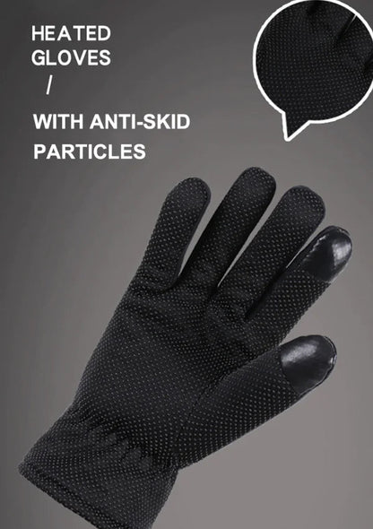 Electric USB Heated Gloves Winter Warming Thermal Ski Snow Hand Warm Windproof WEM Support (www.WEM.support)