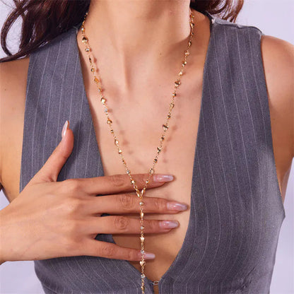 Color Artificial Crystal Necklace HejK.com