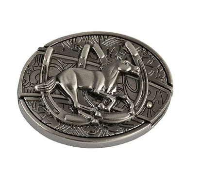 Universal Folding Knife Belt Buckle - Western Style (One Piece) HejK.com Marketplace LLC