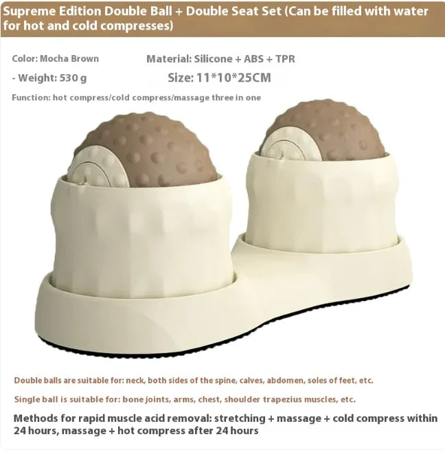 TheraSphere Hot & Cold Massage Ball – Muscle Relief for Feet, Back, and Fitness Recovery WEM Support (www.WEM.support)