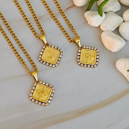 Aztec Delight Initial Necklace WEM Support (www.WEM.support)