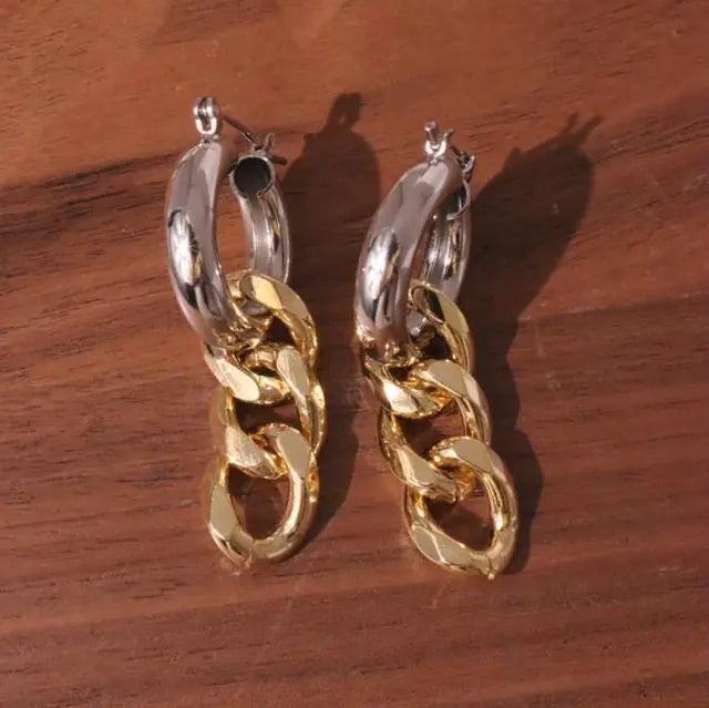 Geometric U-Shaped Stud Earrings WEM Support (www.WEM.support)