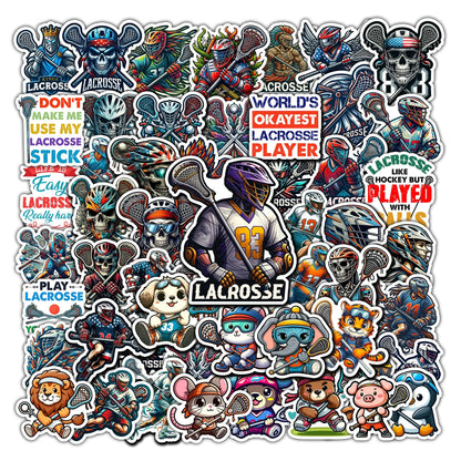 BIGZORO 50 Lacrosse Waterproof Vinyl Stickers HejK.com Marketplace LLC