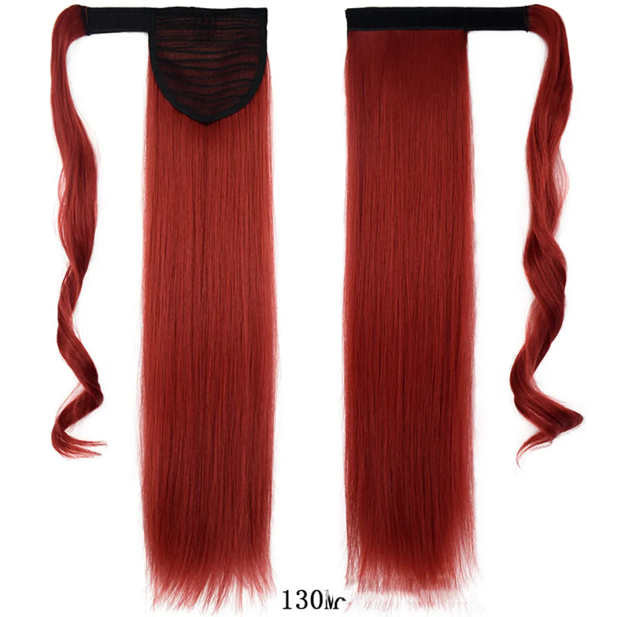 Synthetic Long Straight Wrap Around Hair Extension WEM Support (www.WEM.support)