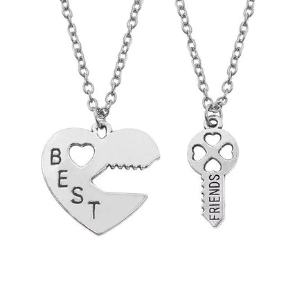 Star Moon Best Friend Pendant Necklace Set WEM Support (www.WEM.support)