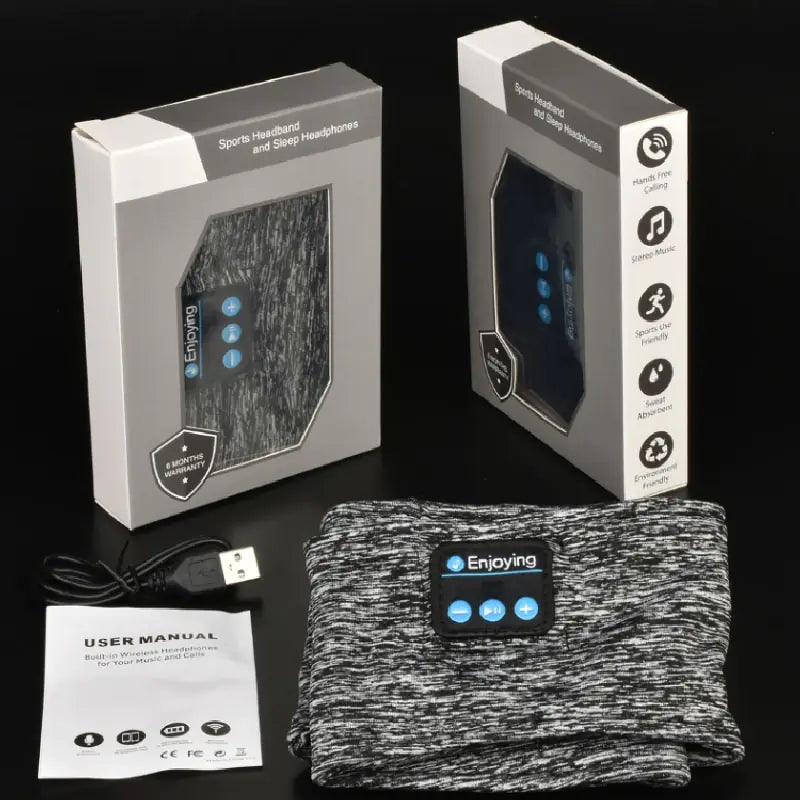 Faixa de Cabeça Musical Bluetooth Sem Fio WEM Support (www.WEM.support)