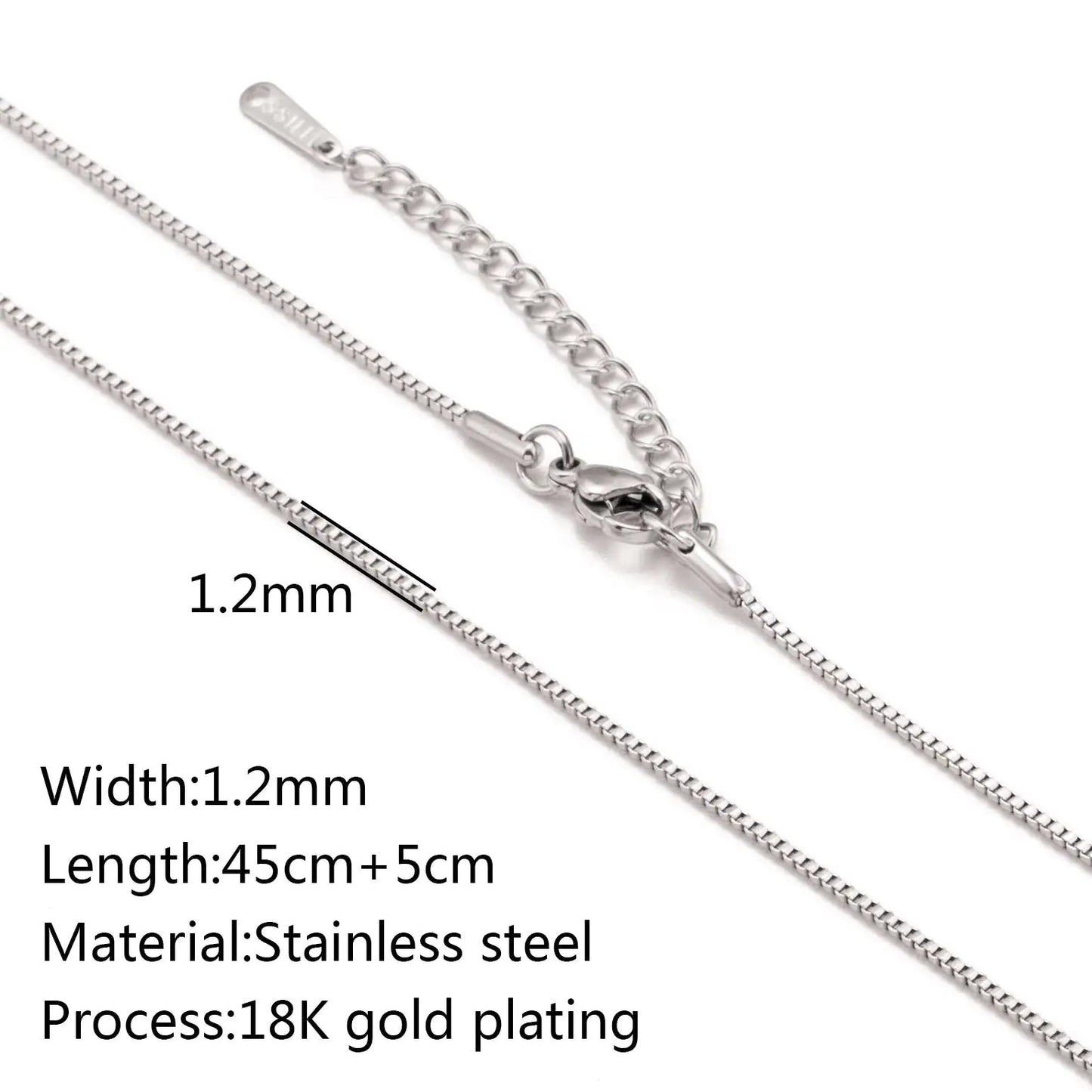 Stainless Steel Vacuum Vapor Plating 18K Gold Color Protection Lip Chain Accessories WEM Support (www.WEM.support)