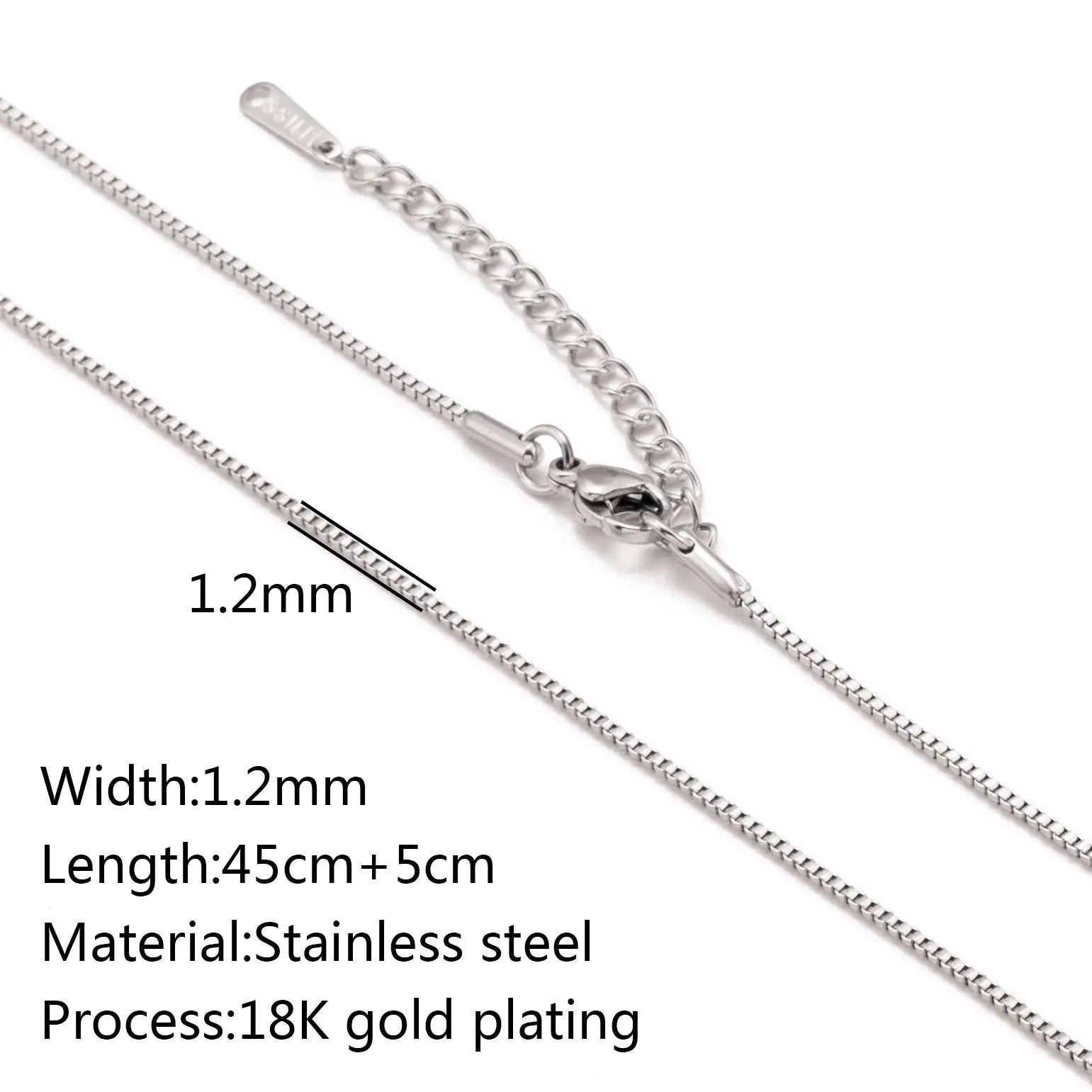 Stainless Steel Vacuum Vapor Plating 18K Gold Color Protection Lip Chain Accessories WEM Support (www.WEM.support)