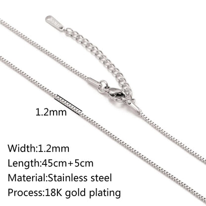Stainless Steel Vacuum Vapor Plating 18K Gold Color Protection Lip Chain Accessories WEM Support (www.WEM.support)