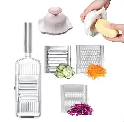 Stainless Steel Grater, Vegetable And Fruit Slicer, Peeler WEM Support (www.WEM.support)