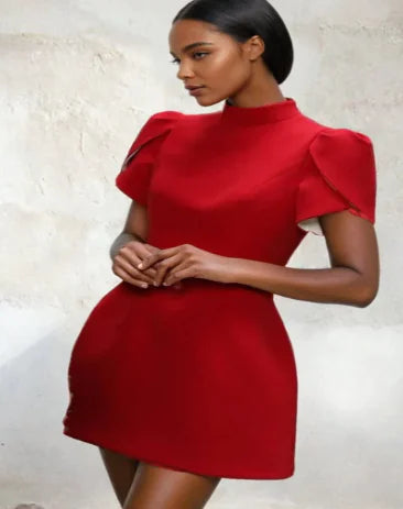 Mini Vestido Rojo Elegante con Recortes HejK.com Marketplace LLC