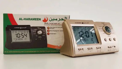 Black Azan Table Clock WEM Support (www.WEM.support)