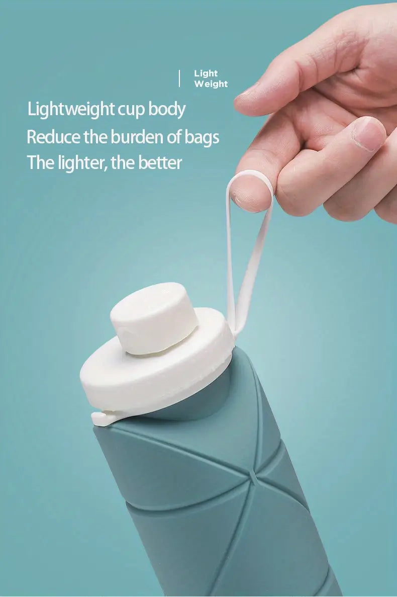 Copo de Água Dobrável de Silicone Portátil