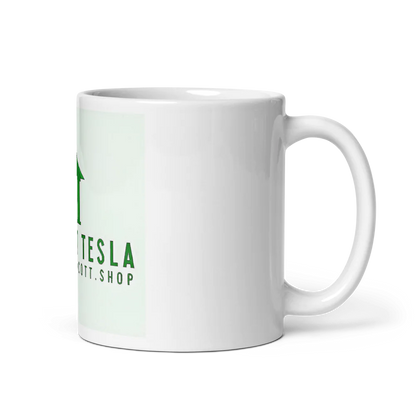 Weißer Glanzbecher HejK.com